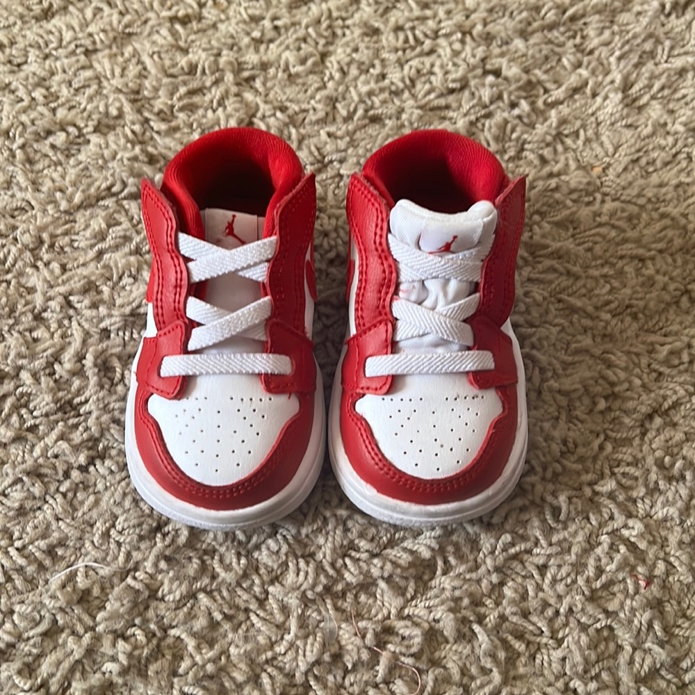 Red and White Toddler Jordan’s